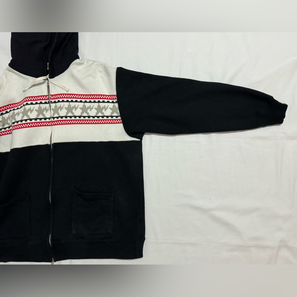 VTG A Bathing Ape BAPE Digital Print Y2K Stars Nigo Parka Zip Hoodie RARE BLACK - Picture 7 of 16